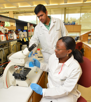 Students in a lab